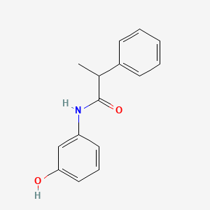 molecular formula C15H15NO2 B1183265 N-(3-hydroxyphenyl)-2-phenylpropanamide 