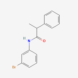 molecular formula C15H14BrNO B1183266 N-(3-bromophenyl)-2-phenylpropanamide 