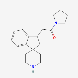 2-(2,3-Dihydrospiro[indene-1,4'-piperidin]-3-yl)-1-(pyrrolidin-1-yl)ethanone