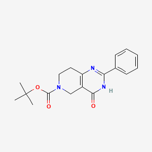 tert-Butyl 4-oxo-2-phenyl-3,4,7,8-tetrahydropyrido[4,3-d]pyrimidine-6(5H)-carboxylate