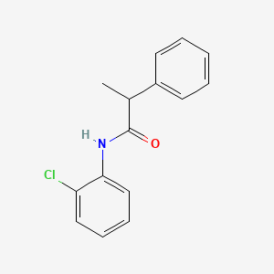 molecular formula C15H14ClNO B1183269 N-(2-chlorophenyl)-2-phenylpropanamide 