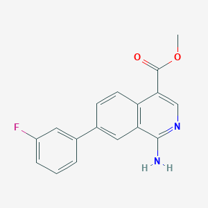 Methyl 1-amino-7-(3-fluorophenyl)isoquinoline-4-carboxylate