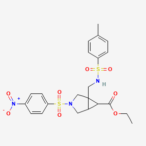 Ethyl 1-[(4-methylbenzenesulfonamido)methyl]-3-(4-nitrobenzenesulfonyl)-3-azabicyclo[3.1.0]hexane-6-carboxylate