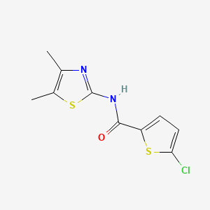 molecular formula C10H9ClN2OS2 B1183291 5-chloro-N-(4,5-dimethylthiazol-2-yl)thiophene-2-carboxamide 