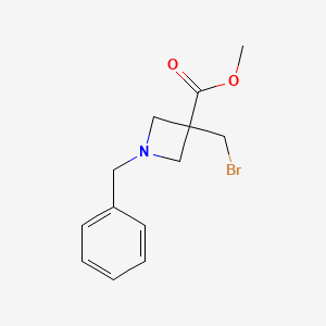 Methyl 1-benzyl-3-(bromomethyl)azetidine-3-carboxylate