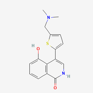 4-(5-((Dimethylamino)methyl)thiophen-2-yl)-5-hydroxyisoquinolin-1(2H)-one