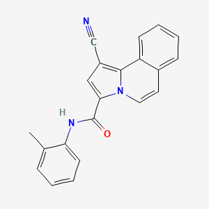 molecular formula C21H15N3O B1183308 1-cyano-N-(2-methylphenyl)pyrrolo[2,1-a]isoquinoline-3-carboxamide 