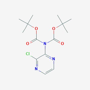 N-Boc-[tert-butyl (3-chloropyrazin-2-yl)carbamate]