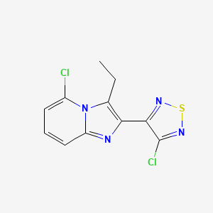 3-Chloro-4-(5-chloro-3-ethylimidazo[1,2-a]pyridin-2-yl)-1,2,5-thiadiazole