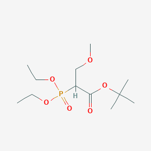 tert-Butyl 2-(Diethoxyphosphoryl)-3-methoxypropanoate