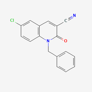 1-Benzyl-6-chloro-2-oxo-1,2-dihydroquinoline-3-carbonitrile