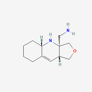 1-[(3aS,4aS,9aR)-1H,3H,3aH,4H,4aH,5H,6H,7H,8H,9aH-furo[3,4-b]quinolin-3a-yl]methanamine