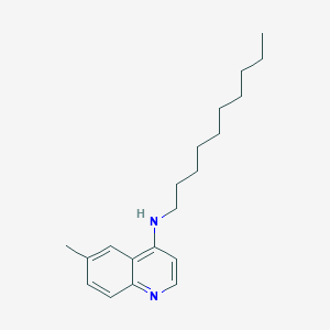 molecular formula C20H30N2 B11833161 N-Decyl-6-methylquinolin-4-amine CAS No. 63136-30-1