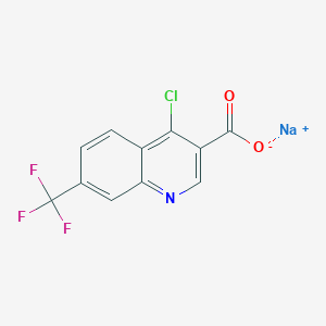 Sodium 4-chloro-7-(trifluoromethyl)quinoline-3-carboxylate