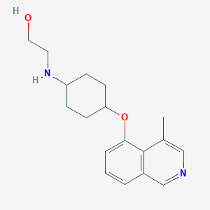 2-((Cis-4-((4-methylisoquinolin-5-yl)oxy)cyclohexyl)amino)ethanol