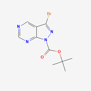 tert-Butyl 3-bromo-1H-pyrazolo[3,4-d]pyrimidine-1-carboxylate