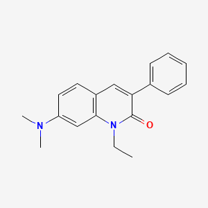 2(1H)-Quinolinone, 7-(dimethylamino)-1-ethyl-3-phenyl-