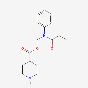 (N-phenylpropionamido)methyl piperidine-4-carboxylate