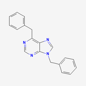 molecular formula C19H16N4 B11833262 6,9-Dibenzyl-9H-purine CAS No. 160516-06-3