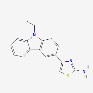 molecular formula C17H15N3S B1183328 4-(9-ethyl-9H-carbazol-3-yl)-1,3-thiazol-2-ylamine 