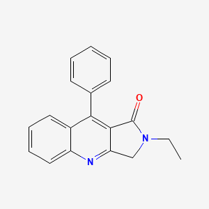 molecular formula C19H16N2O B1183332 2-ethyl-9-phenyl-2,3-dihydro-1H-pyrrolo[3,4-b]quinolin-1-one 