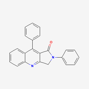 molecular formula C23H16N2O B1183336 2,9-diphenyl-2,3-dihydro-1H-pyrrolo[3,4-b]quinolin-1-one 