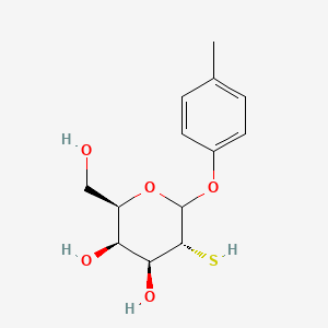 molecular formula C13H18O5S B11833380 (2R,3R,4S,5R)-2-(hydroxymethyl)-6-(4-methylphenoxy)-5-sulfanyloxane-3,4-diol 