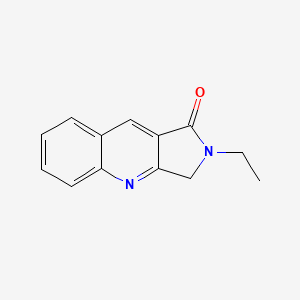 molecular formula C13H12N2O B1183343 2-ethyl-2,3-dihydro-1H-pyrrolo[3,4-b]quinolin-1-one 