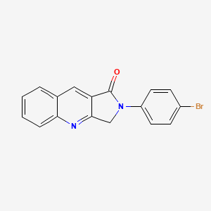 2-(4-bromophenyl)-2,3-dihydro-1H-pyrrolo[3,4-b]quinolin-1-one