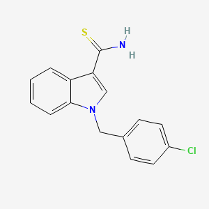 molecular formula C16H13ClN2S B1183346 1-(4-chlorobenzyl)-1H-indole-3-carbothioamide 