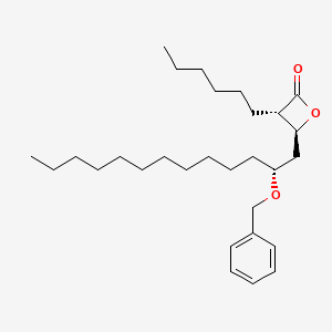 2-Oxetanone, 3-hexyl-4-[(2R)-2-(phenylmethoxy)tridecyl]-, (3S,4S)-