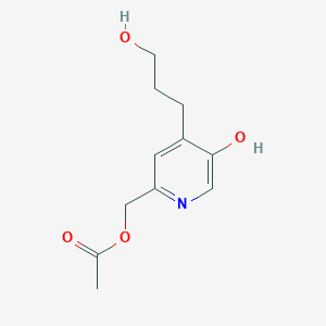 4-Pyridinepropanol, 2-[(acetyloxy)methyl]-5-hydroxy-