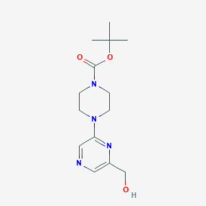 tert-Butyl 4-(6-(hydroxymethyl)pyrazin-2-yl)piperazine-1-carboxylate