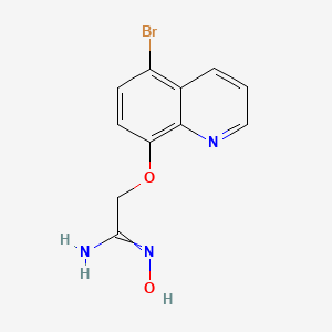 [(5-Bromoquinolin-8-yl)oxy]-N'-hydroxyethanimidamide