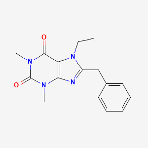 8-Benzyl-7-ethyl-1,3-dimethyl-3,7-dihydro-1h-purine-2,6-dione