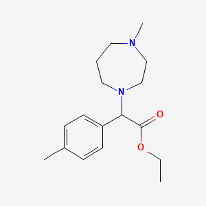 Ethyl 2-(4-methyl-1,4-diazepan-1-yl)-2-(4-methylphenyl)acetate