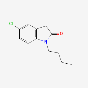 molecular formula C12H14ClNO B1183367 1-butyl-5-chloro-1,3-dihydro-2H-indol-2-one 