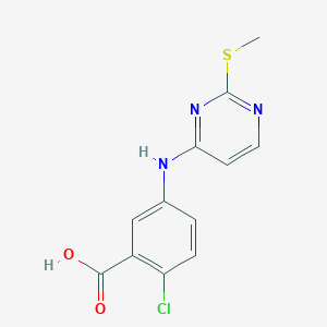 2-Chloro-5-((2-(methylthio)pyrimidin-4-yl)amino)benzoic acid