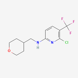 6-Chloro-N-((tetrahydro-2H-pyran-4-yl)methyl)-5-(trifluoromethyl)pyridin-2-amine