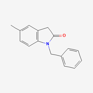 molecular formula C16H15NO B1183381 1-Benzyl-5-methylindolin-2-one 