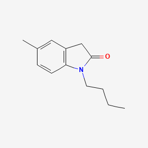 molecular formula C13H17NO B1183382 1-butyl-5-methyl-1,3-dihydro-2H-indol-2-one 