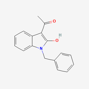 molecular formula C17H15NO2 B1183384 1-Benzyl-3-(1-hydroxyethylidene)indoline-2-one 