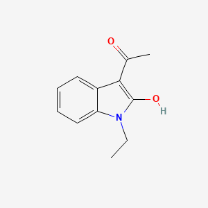 molecular formula C12H13NO2 B1183385 1-(1-ethyl-2-hydroxy-1H-indol-3-yl)ethanone 