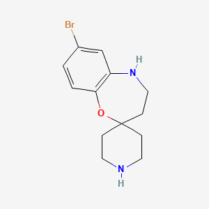 7-Bromo-4,5-dihydro-3H-spiro[benzo[B][1,4]oxazepine-2,4'-piperidine]