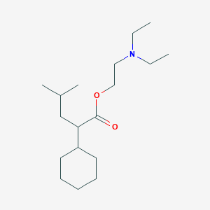 2-(Diethylamino)ethyl 2-cyclohexyl-4-methylpentanoate