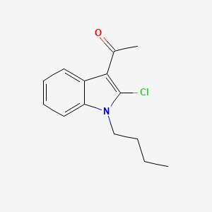 molecular formula C14H16ClNO B1183387 1-Butyl-2-chloro-3-acetyl-1H-indole 
