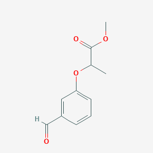 molecular formula C11H12O4 B118339 2-(3-甲酰苯氧基)丙酸甲酯 CAS No. 140451-38-3
