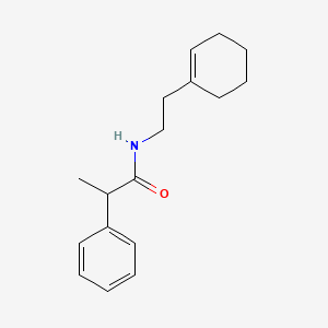 molecular formula C17H23NO B1183396 N-[2-(1-cyclohexen-1-yl)ethyl]-2-phenylpropanamide 