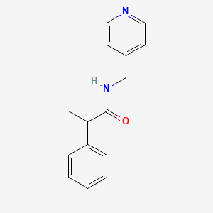 2-phenyl-N-(4-pyridinylmethyl)propanamide