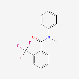 molecular formula C15H12F3NO B1183399 N-methyl-N-phenyl-2-(trifluoromethyl)benzamide 